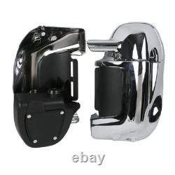 Carénages inférieurs chromés ventilés pour les jambes avec boîte à gants pour Road King Street Glide 1983-2013