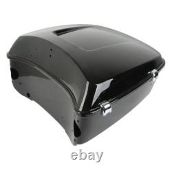 Coffre King Trunk et support de montage Two Up compatible avec Harley Street Glide Road King 2014-2026