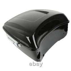 Coffre King Trunk et support de montage Two Up compatible avec Harley Street Glide Road King 2014-2026