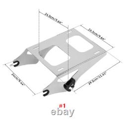 Coffre King Trunk et support de montage Two Up compatible avec Harley Street Glide Road King 2014-2026