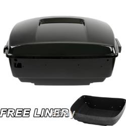 Coffre Noir King Pack pour Harley Tour Pak Touring Street Glide Road King 2009-13
