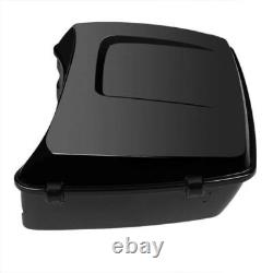 Coffre Roi avec Coussin de Dossier Compatible avec Harley Touring Road King Street Glide 14-25