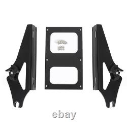 Coffre et porte-bagages noir King Pack pour Harley Davidson Touring Street Road Glide 14-25