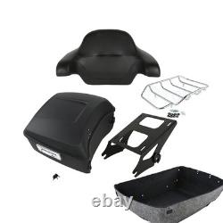 Coffre noir mat 13,7 pour Harley Road King Street Glide Road Glide 2014 2022