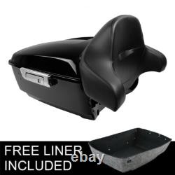 Coussin de dossier King Trunk adapté pour Harley Touring Road King Street Glide 14-25
