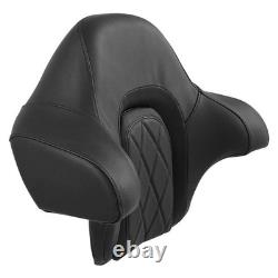 Coussin de dossier de sissy bar King Diamond pour Harley Touring Road King Street Glide