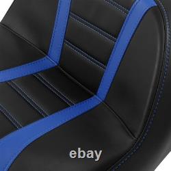 Coussin de siège conducteur pour Harley Road King Street Electra Glide 09-23 noir bleu