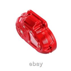 Couvercle latéral de transmission rouge compatible avec Harley 07-2016 Touring Road King Street Glide