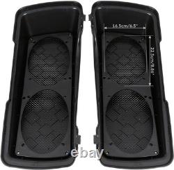 Couvercles de haut-parleur dual 6x9 compatibles avec les sacoches Harley Touring Road King Street