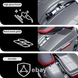 Couvercles de haut-parleurs de sacoche 6X9 pour Harley Touring Road King Street Electra 2014-2023