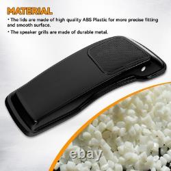 Couvercles de haut-parleurs de sacoche avec découpes pour Harley Touring Road King Street Electra