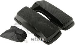 Couvercles de haut-parleurs doubles 6x9 compatibles avec les sacoches Harley Touring Road King Street