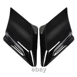 Couvercles latéraux noirs brillants étirés pour Harley Road King Street Glide FLHXS FLTRXS