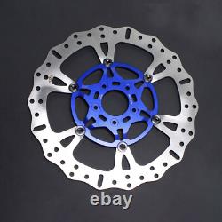 Disque de frein avant flottant bleu de 14 pouces pour Harley 09-23 Road King Street Glide FLTR