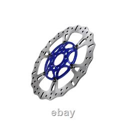 Disque de frein avant flottant bleu de 14 pouces pour Harley 09-23 Road King Street Glide FLTR