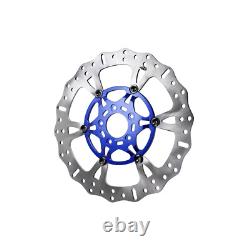 Disque de frein avant flottant bleu de 14 pouces pour Harley 09-23 Road King Street Glide FLTR