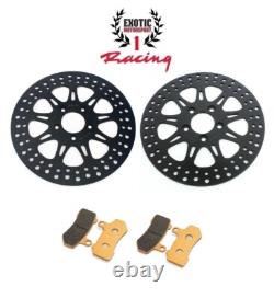 Disques de frein avant et plaquettes Harley Road King Street Electra Glide 2008-13