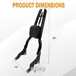 Dosseret avec porte-bagages pour sissy bar pour Harley Touring Road King Street Glide 09-24