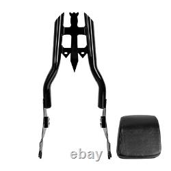 Dosseret de sissy bar de 17 pouces pour Harley CVO Ultra Road King Street Electra Glide 09-24