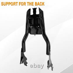 Dosseret de sissy bar de 17 pouces pour Harley CVO Ultra Road King Street Electra Glide 09-24