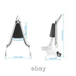 Dosseret passager 24' Sissy Bar pour Harley Touring Road King Street Glide 97-08