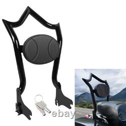 Dosseret sissy bar à couronne pour Harley Road Glide Street Touring Road King 1997-2008
