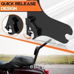 Dosseret sissy bar à couronne pour Harley Road Glide Street Touring Road King 1997-2008