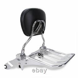 Dossier Bar Sissy Sac À Bagages Pour Harley Touring Road King Street Glide 09-up