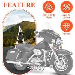 Dossier Sissy Bar de 22'' pour Harley Road King, Street Glide, Electra Glide 1997-2008