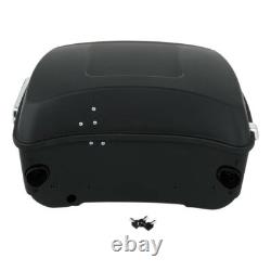 Dossier de coffre King avec dossier, feux et haut-parleurs, compatible avec Harley Road King Street Glide 14-26