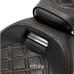 Dossier de siège passager arrière conducteur compatible avec Harley Road King Street Glide 14-23
