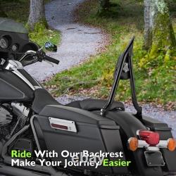 Dossier de sissy bar haut pour Harley Touring Road King Electra Street Glide FLHT