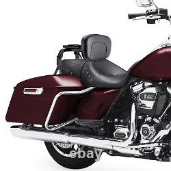 Dossier de sissy bar polyvalent pour Harley CVO Road King Street Glide 2014-2024