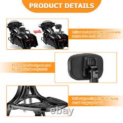 Dossier multifonctionnel Sissy Bar pour Harley Road King Street Road Glide 14-24