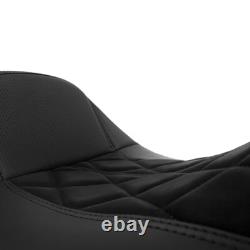 Ensemble complet de siège en une pièce noir pour Harley TOURING STREET GLIDE ROAD KING 1997-2007