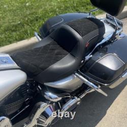 Ensemble complet de siège en une pièce noir pour Harley TOURING STREET GLIDE ROAD KING 1997-2007