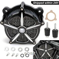 Filtre D'admission Cnc Air Cleaner Pour Harley Touring Electra Street Glide Road King