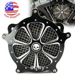 Filtre D’admission Nettoyeur D’air Pour Harley Touring Road King Street Glide Dyna Softail