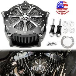 Filtre D’admission Nettoyeur D’air Pour Harley Touring Road King Street Glide Dyna Softail
