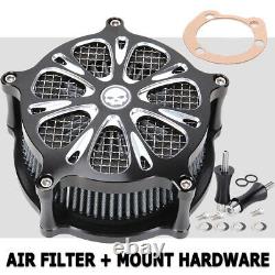 Filtre De Prise D'air Nettoyant Pour Harley Softail Dyna Touring Street Glide Road King