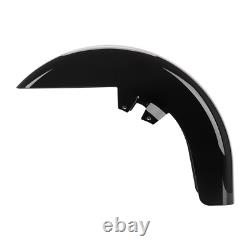 Garde-boue avant compatible avec Harley Touring Road King Street Glide 1989-2013 Noir vif