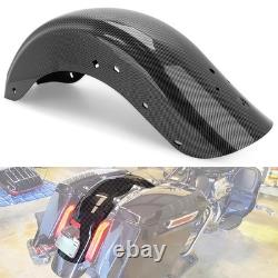 Garde-boue avant et arrière en fibre de carbone pour Harley Touring Street Glide Road King 2014 et plus<br/>