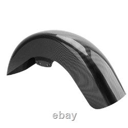 Garde-boue avant et arrière en fibre de carbone pour Harley Touring Street Glide Road King 2014 et plus<br/>