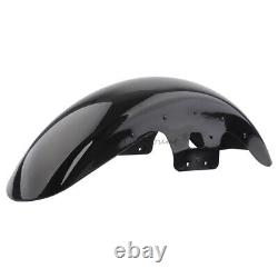 Garde-boue avant noir vif de 19 pouces pour Harley Touring Street Glide Road King 2014+