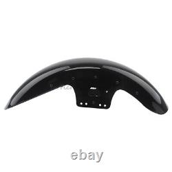 Garde-boue avant noir vif de 19 pouces pour Harley Touring Street Glide Road King 2014 et plus récents