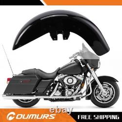 Garde-boue avant noir vif pour Harley Touring Road King Street Glide 1989-2013