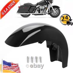 Garde-boue avant noir vif pour Harley Touring Road King Street Glide 1989-2013 USA
