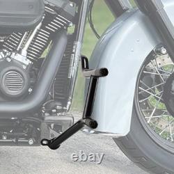 Garde-moteur NOIR + barre de protection de sacoche pour Harley Road King Street Glide 09-UP