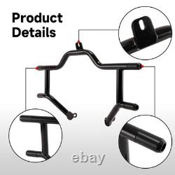 Garde-moteur NOIR + barre de protection de sacoche pour Harley Road King Street Glide 09-UP