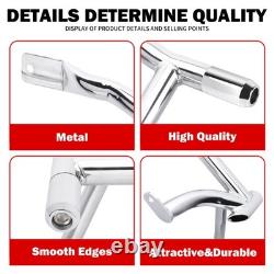 Gardiens de sacoche de selle en barre de protection latérale chromée pour Harley Road King Street Glide 09-25